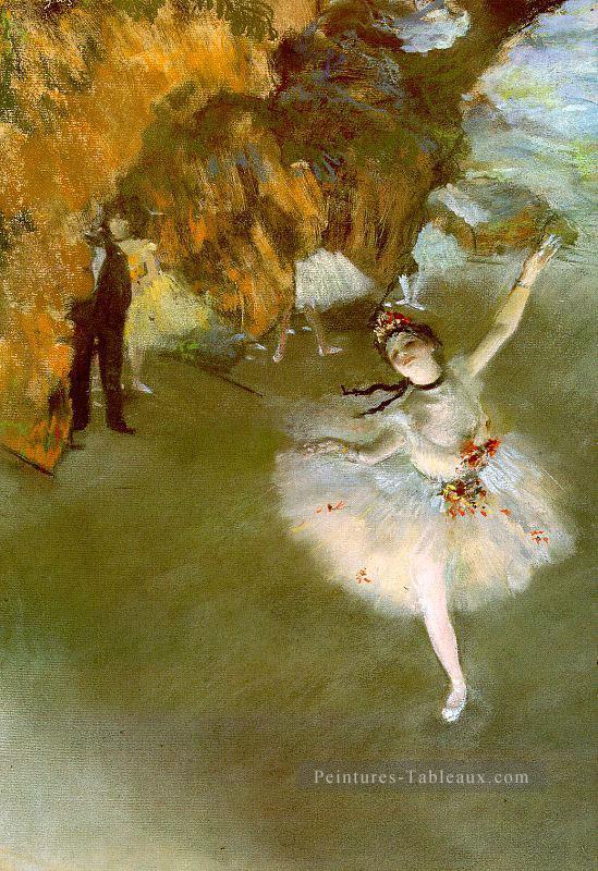 Le Star2 Impressionnisme danseuse de ballet Edgar Degas Peintures à l'huile